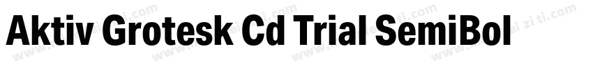 Aktiv Grotesk Cd Trial SemiBold字体转换